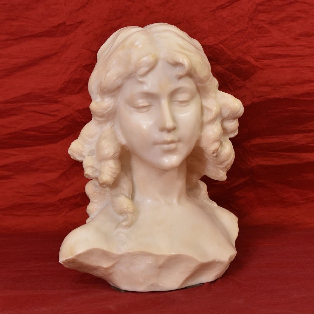 STMA88 1 antique sculpture marble statues bust woman figurines19th.jpg